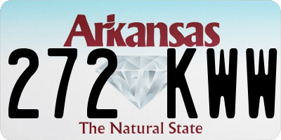 AR license plate 272KWW