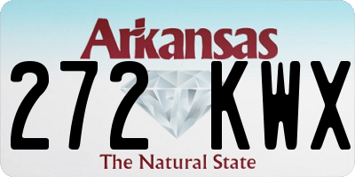 AR license plate 272KWX