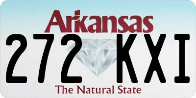 AR license plate 272KXI