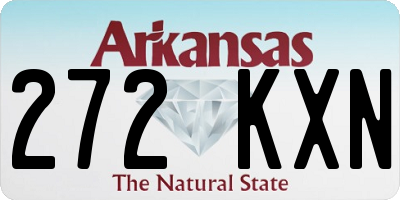 AR license plate 272KXN
