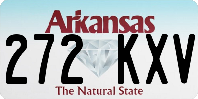AR license plate 272KXV