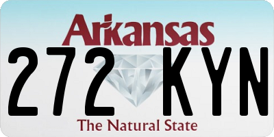 AR license plate 272KYN