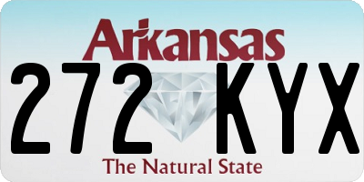 AR license plate 272KYX