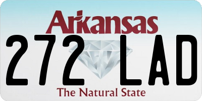 AR license plate 272LAD