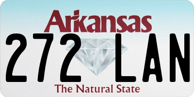 AR license plate 272LAN