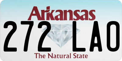 AR license plate 272LAO