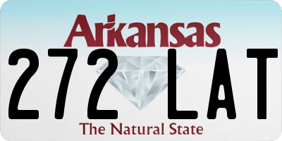 AR license plate 272LAT