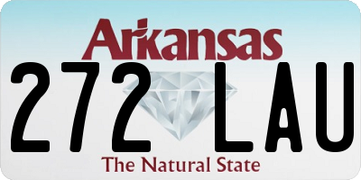 AR license plate 272LAU