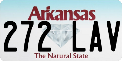 AR license plate 272LAV