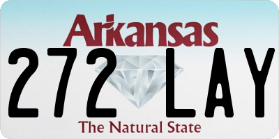 AR license plate 272LAY