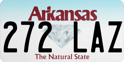 AR license plate 272LAZ