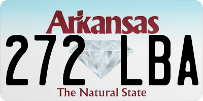 AR license plate 272LBA