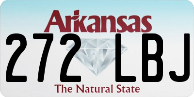 AR license plate 272LBJ