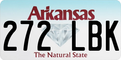 AR license plate 272LBK