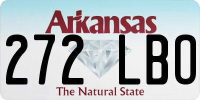 AR license plate 272LBO