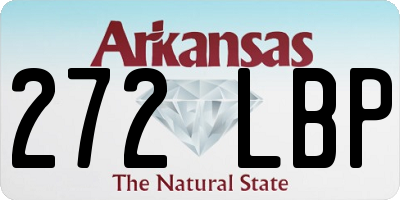 AR license plate 272LBP