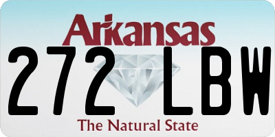AR license plate 272LBW