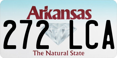 AR license plate 272LCA