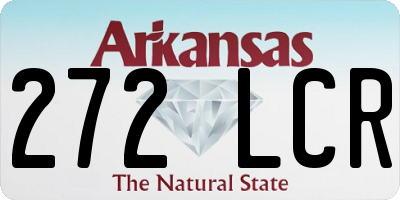 AR license plate 272LCR