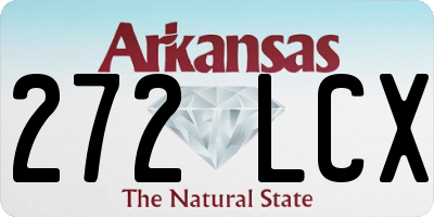 AR license plate 272LCX