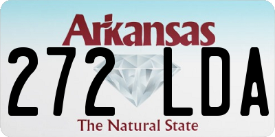 AR license plate 272LDA
