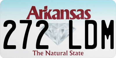 AR license plate 272LDM