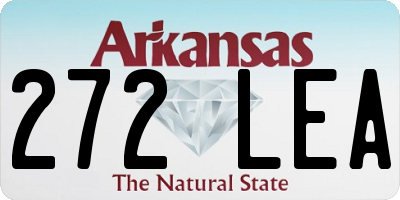 AR license plate 272LEA