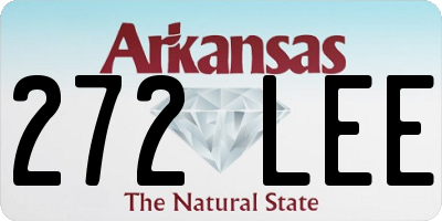 AR license plate 272LEE