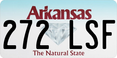 AR license plate 272LSF