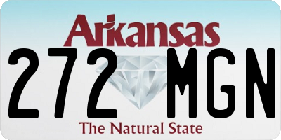 AR license plate 272MGN
