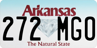 AR license plate 272MGO