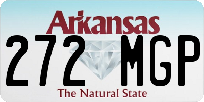 AR license plate 272MGP