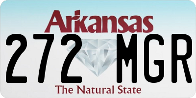 AR license plate 272MGR