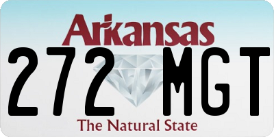 AR license plate 272MGT