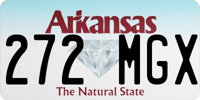 AR license plate 272MGX
