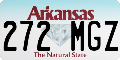 AR license plate 272MGZ