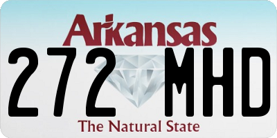 AR license plate 272MHD