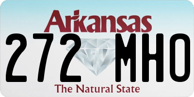 AR license plate 272MHO