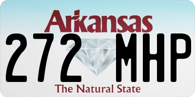 AR license plate 272MHP