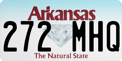 AR license plate 272MHQ