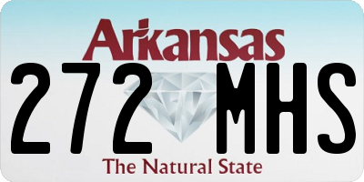 AR license plate 272MHS