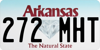 AR license plate 272MHT