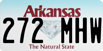 AR license plate 272MHW