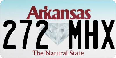 AR license plate 272MHX