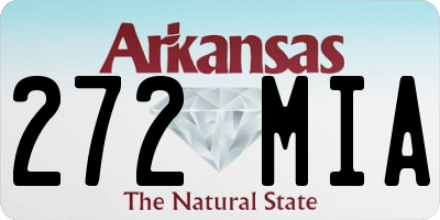 AR license plate 272MIA
