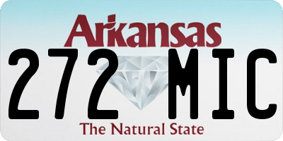 AR license plate 272MIC