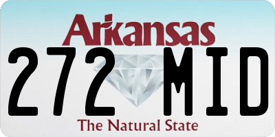 AR license plate 272MID