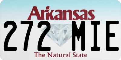 AR license plate 272MIE