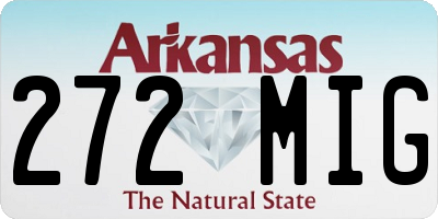 AR license plate 272MIG