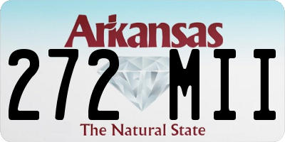 AR license plate 272MII